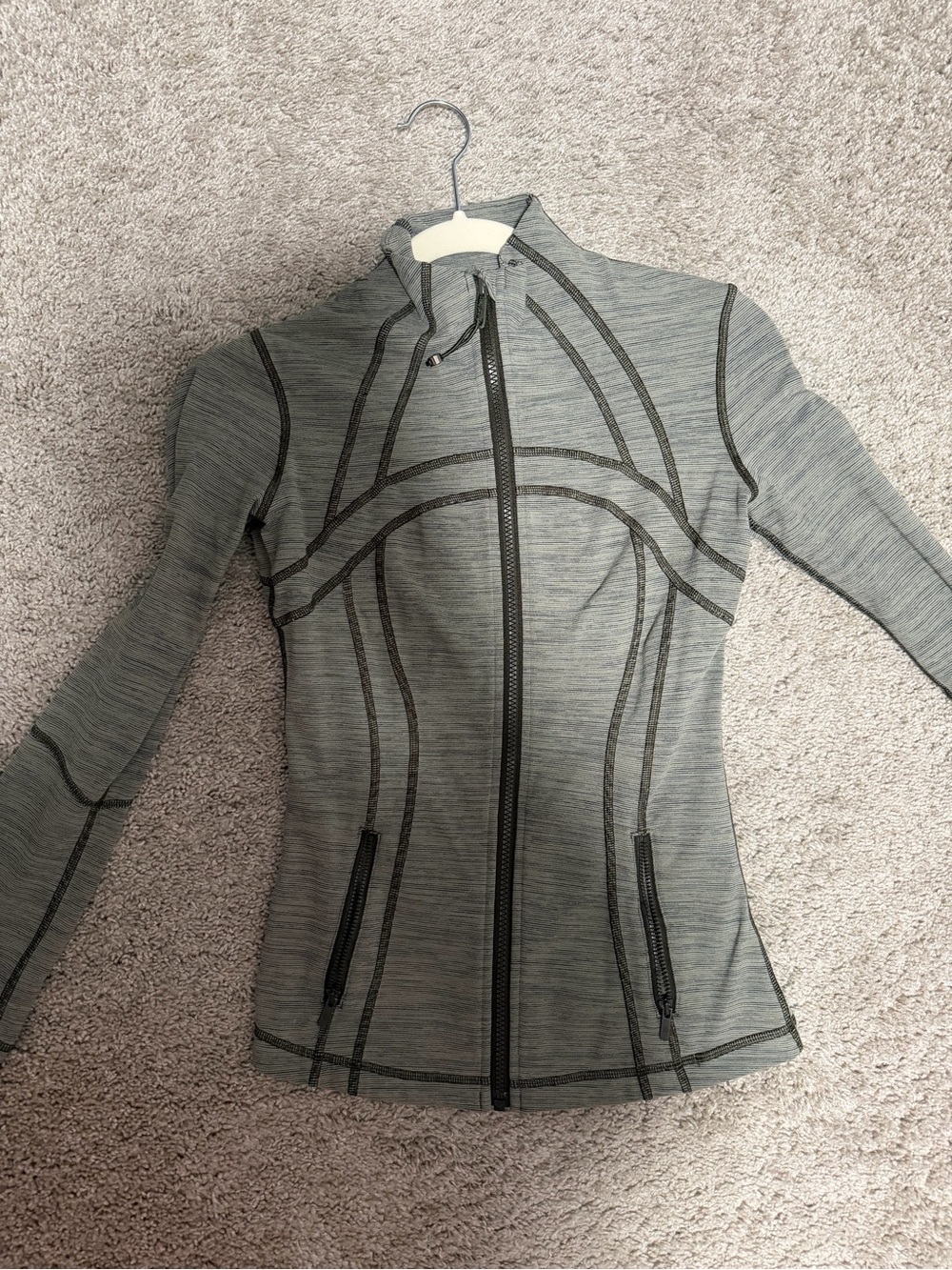 lululemon athletica Heather Green Full-Zip Align Athletic Jacket